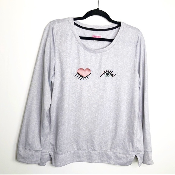 Kate spade wink longsleeved gray sweatshirt - Picture 2 of 10